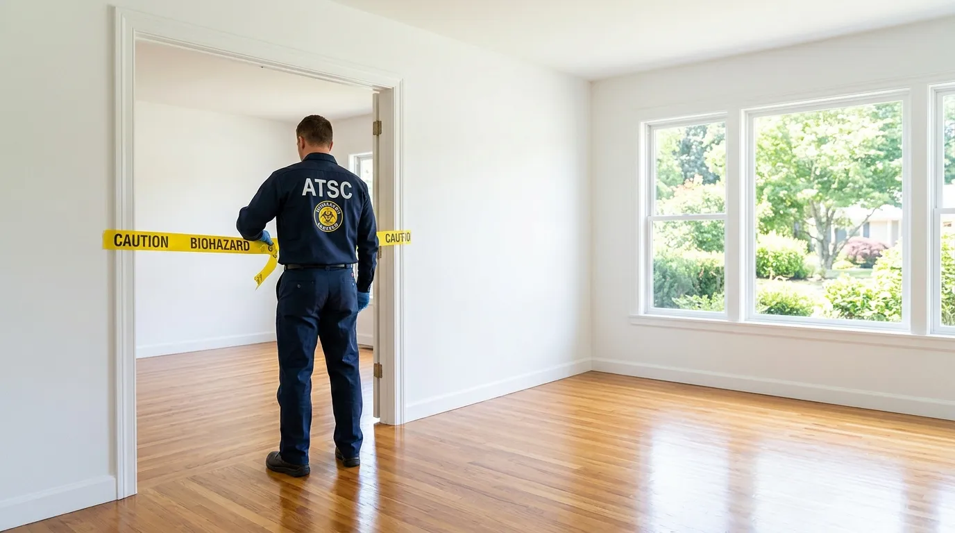 Certified biohazard cleanup crew performing Crime Scene Cleanup in Oakley