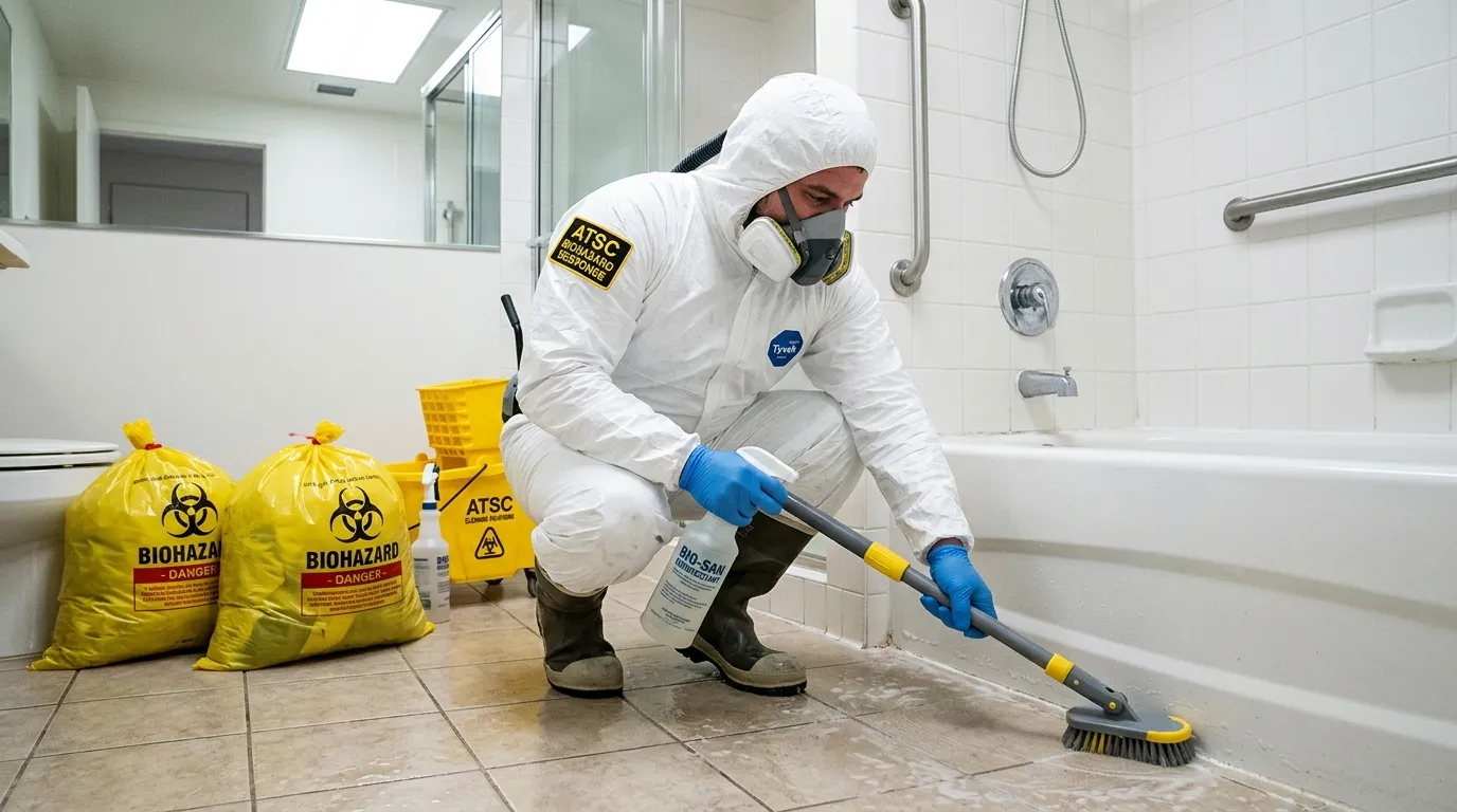 Decontamination equipment deployed for Blood Cleanup in Oakley